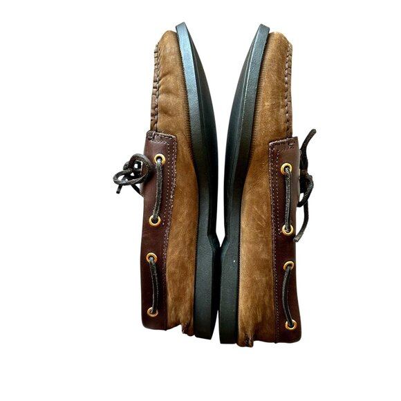 Sperry Top-Sider Men’s Brown Suede & Leather Boat Shoes Size 10M Classic Deck Lo - Picture 8 of 10